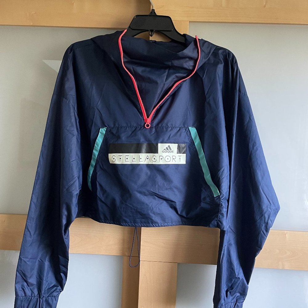 Women’s Adidas x Stella McCartney Blue Windbreaker Jacket Size XSmall